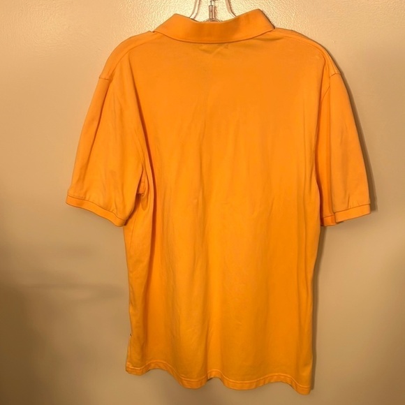 Southern Tide Orange Seersucker Placket Polo Sz M EUC - Picture 2 of 6